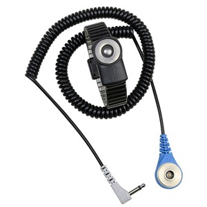 19902-WRIST STRAP, DUAL-WIRE, MAGSNAP 360, LARGE, 1.8 M CORD, BLUE, GRAY PLUG