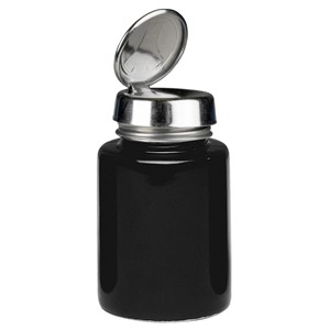 35384-ONE-TOUCH, SS, ROUND 4OZ BLACK GLASS,