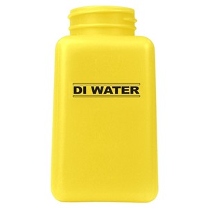 35515-BOTTLE ONLY, DURASTATIC, YELLOW, 6 OZ, PRINTED ''DI WATER''