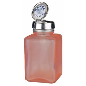 35581-PURE-TOUCH, SS, SQUARE, GLASS FROSTED PINK, 6 OZ