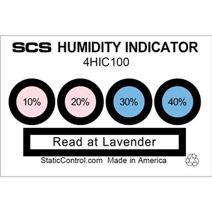 4HIC100-HUMIDITY CARD, 4-SPOT, 100/CAN 100/CAN