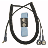 NSB9358-DUAL WRIST STRAP SET, 6FT COIL, 1/8IN SNAP