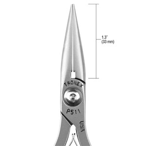 • P521S Details about  / Pliers – Tronex Needle Nose – Standard Handle Serrated