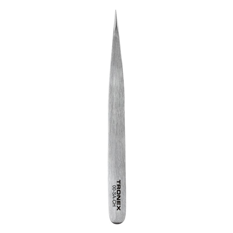 00-SA-CH-PRECISION STAINLESS STEEL TWEEZER, STRONG TIPS, FINE, STYLE 00