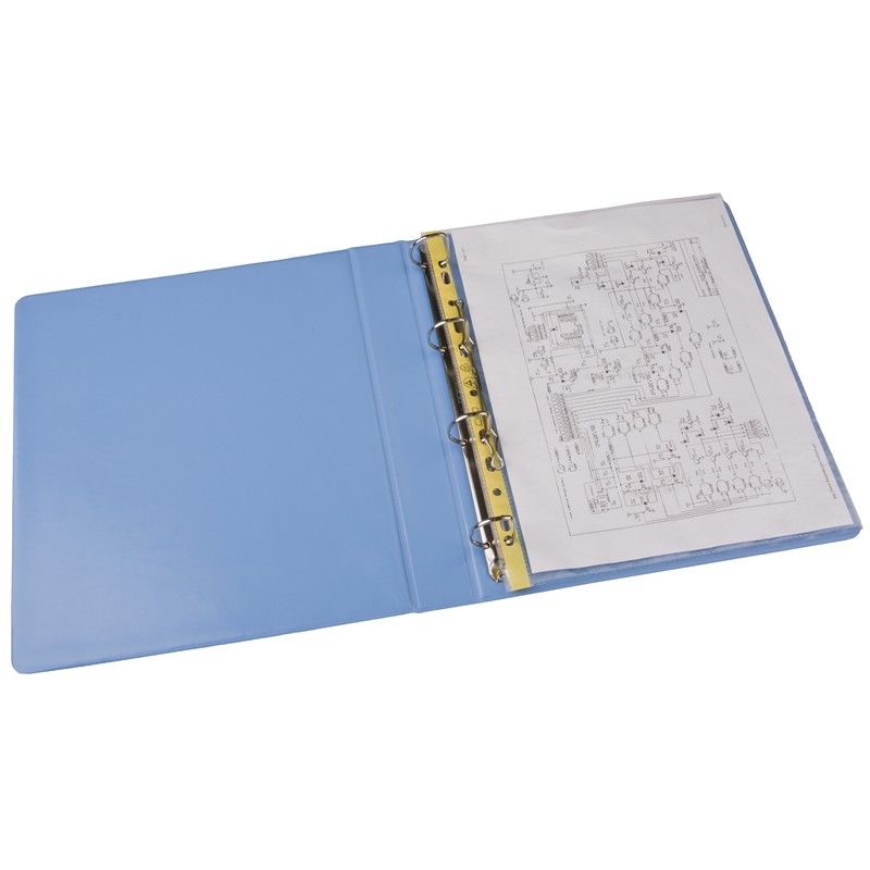 238706-DISSIPATIVE RING BINDER, A4, 4-RING, 25MM