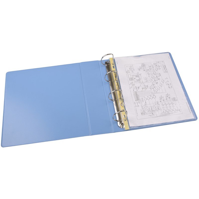 238711-DISSIPATIVE RING BINDER, A4, 4-RING, 50MM