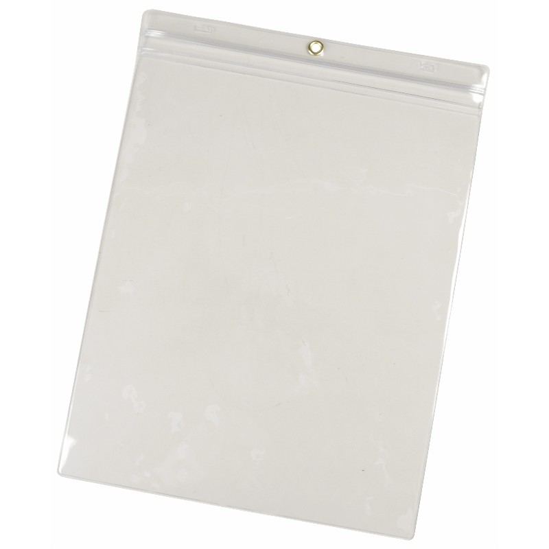 35048 - Clear Job Ticket Holder, 9-3/4 Inch x 13-1/4 Inch, Pack of 25