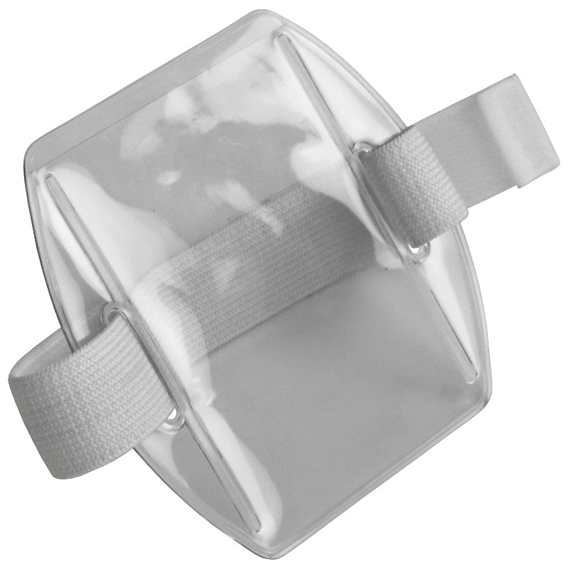 35061-HOLDER, ARM BADGE, 2-3/8INX3-3/8IN (IS), WHITE