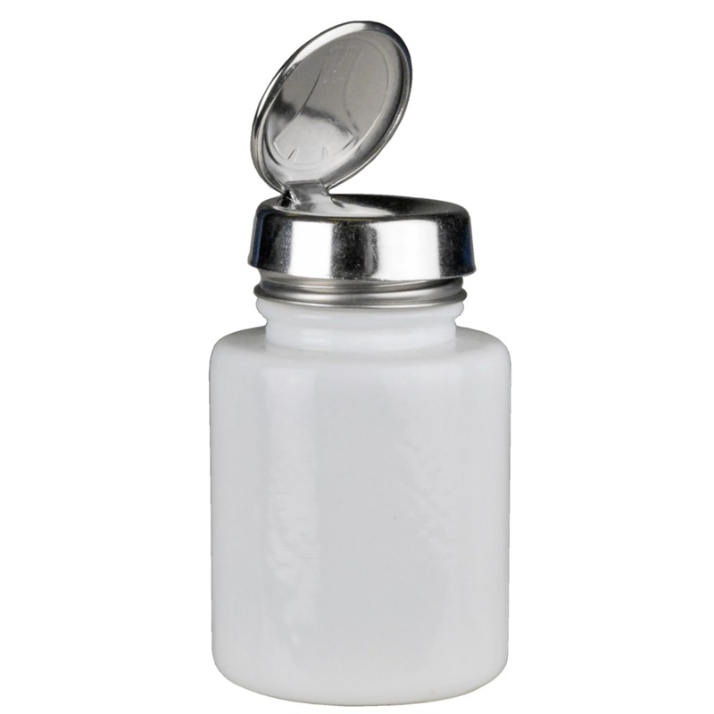 35387-ONE-TOUCH, SS, ROUND 4OZ WHITE GLASS,