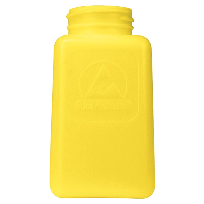35497-BOTTLE ONLY, DURASTATIC,YELLOW DISSIPATIVE, HDPE, 6OZ