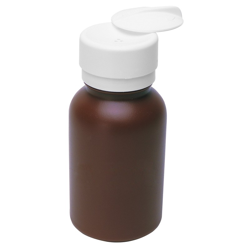 35602-LASTING-TOUCH, BROWN ROUND HDPE, 8 OZ