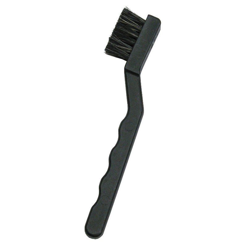 35691-ESD BRUSH, CONDUCTIVE, LONG HANDLE, BLACK  FIRM BRISTLES, 1-3/16 IN