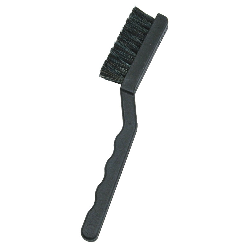 35692-ESD BRUSH, CONDUCTIVE, LONG HANDLE, BLACK  FIRM BRISTLES,  2-3/8 IN