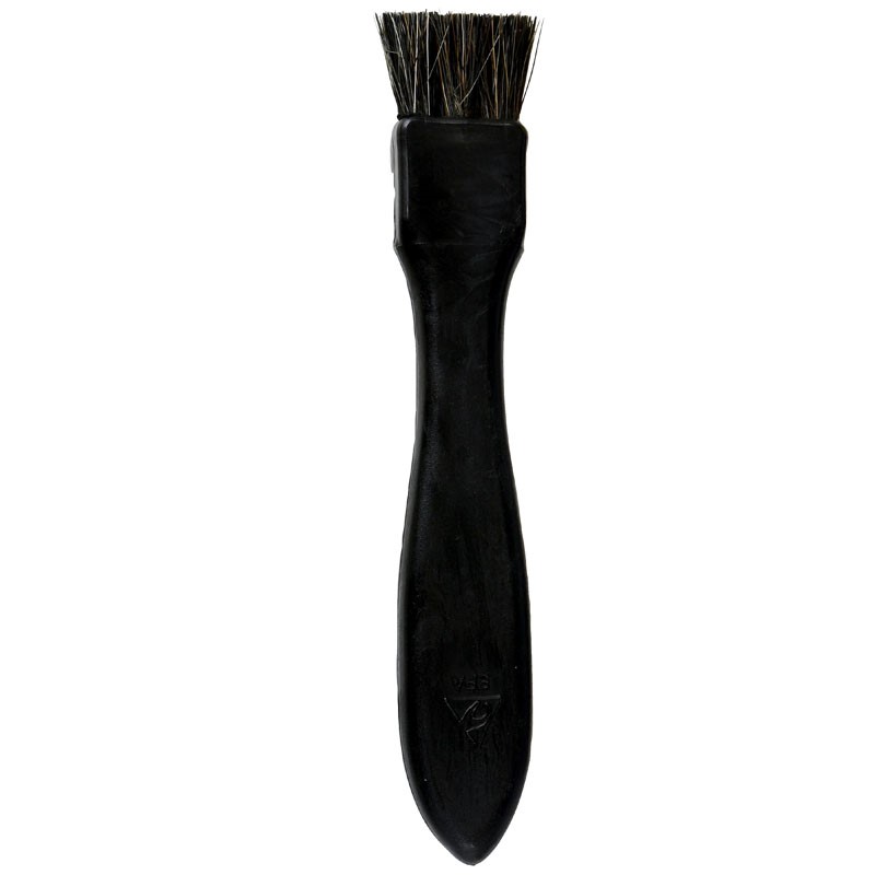 36086-ESD BRUSH, CONDUCTIVE, FLAT HANDLE, BLACK, FIRM BRISTLES, 3/4 IN (19 MM)