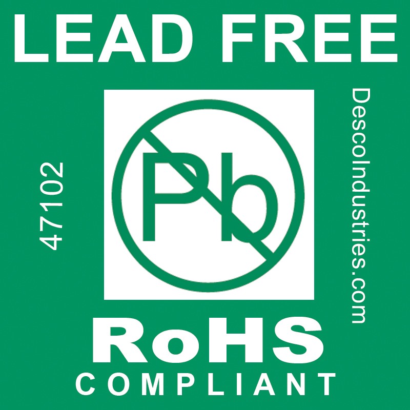 47102-LABEL,LEAD-FREE,RoHS COMPLIANT 76 MM CORE, ROLL OF 500