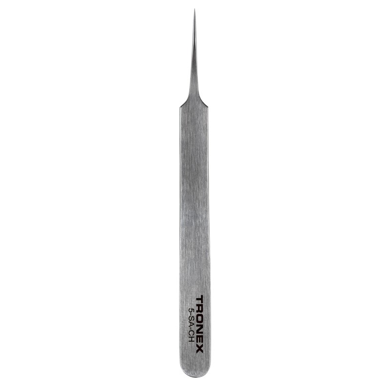 5-SA-CH-PRECISION STAINLESS STEEL TWEEZER, EXTRA TAPER TIP, VERY FINE, STYLE 5