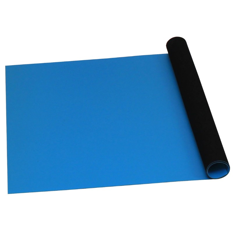 66401-ROLL, STATFREE T2 PLUS RUBBER, DISSIPATIVE,  BLUE,  0.060'' x 30'' x 40'