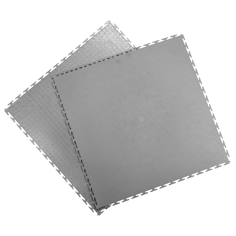 6900-MODULAR CONDUCTIVE INTERLOCKING FLOOR TILE,  FLAT, GRAY, 23.75" x 23.75", BOX/10