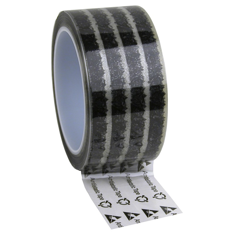 242273-TAPE, WESCORP,CLEAR,ESD SYMBOL 48MM x 65.8M, 76.2MM CORE