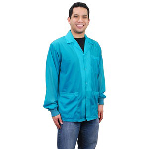 73853-SMOCK, STATSHIELD, JACKET, KNITTED CUFFS, TEAL, LARGE