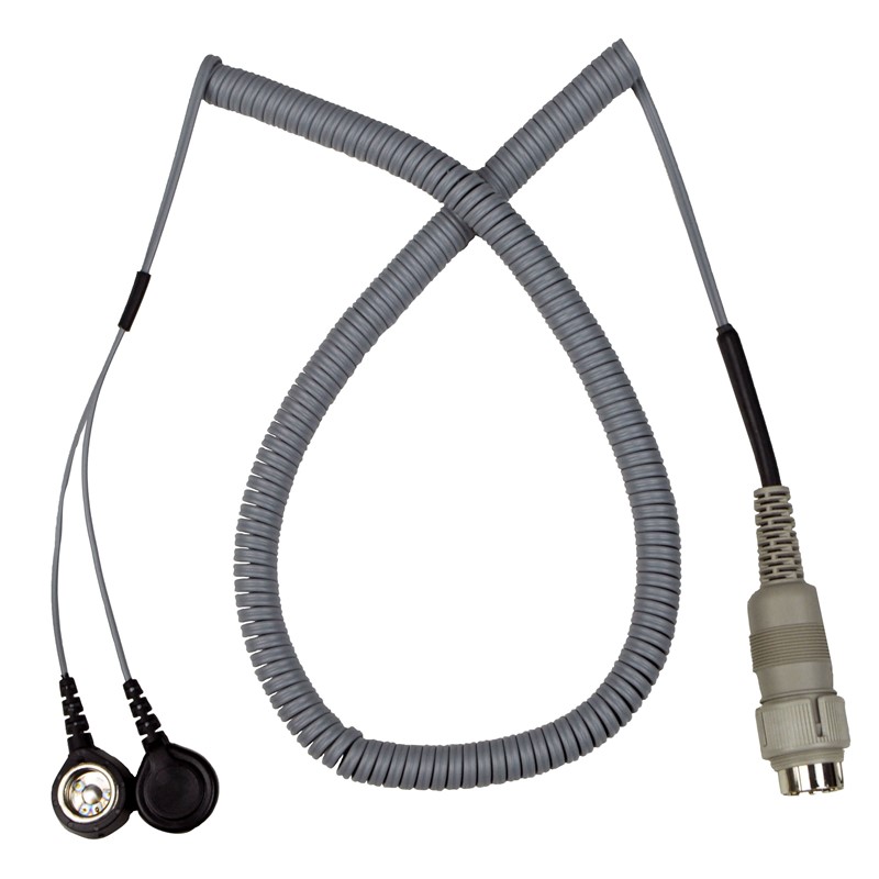 741DC-CORD, DUAL CONDUCTOR, W/DUAL 10MM SNAP, 10 FT