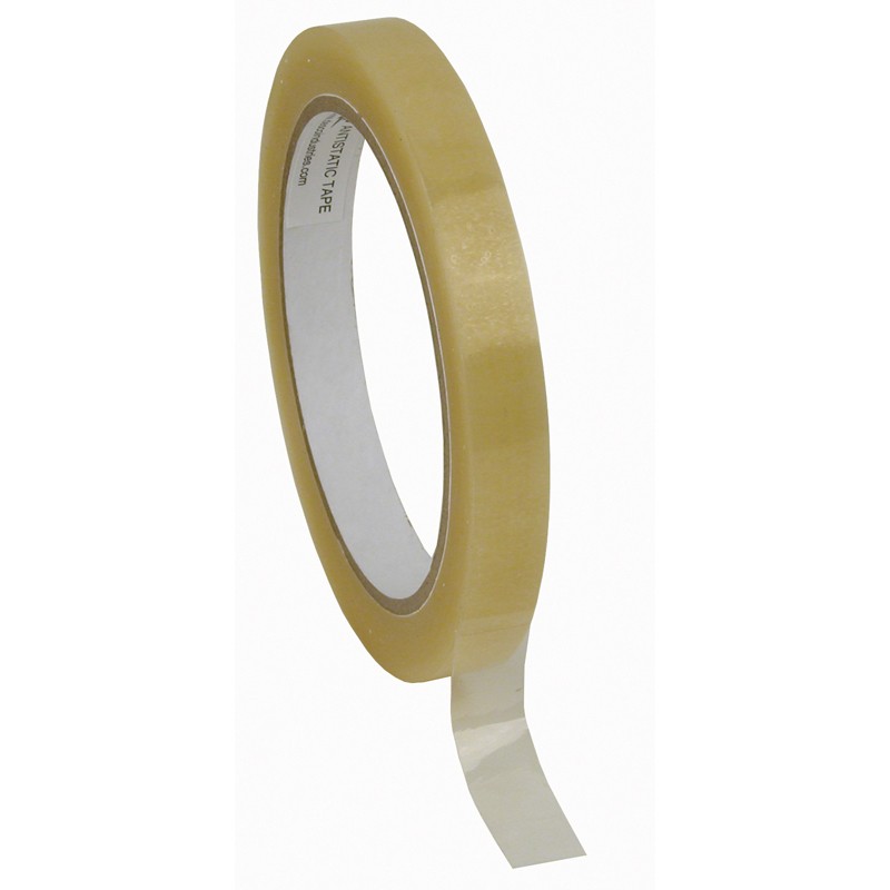 81223-TAPE, WESCORP, CLEAR, ESD, 1/2IN x 72YDS, 3IN PAPER CORE