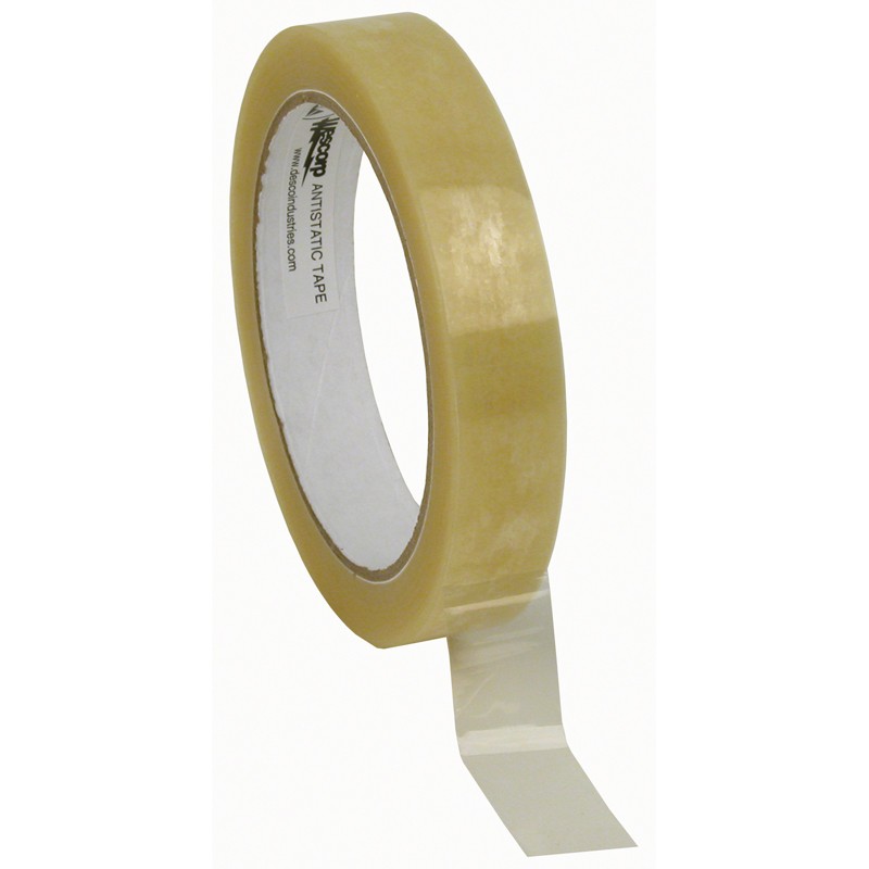 81224-TAPE, WESCORP, CLEAR, ESD, 3/4IN x 72YDS, 3IN PAPER CORE
