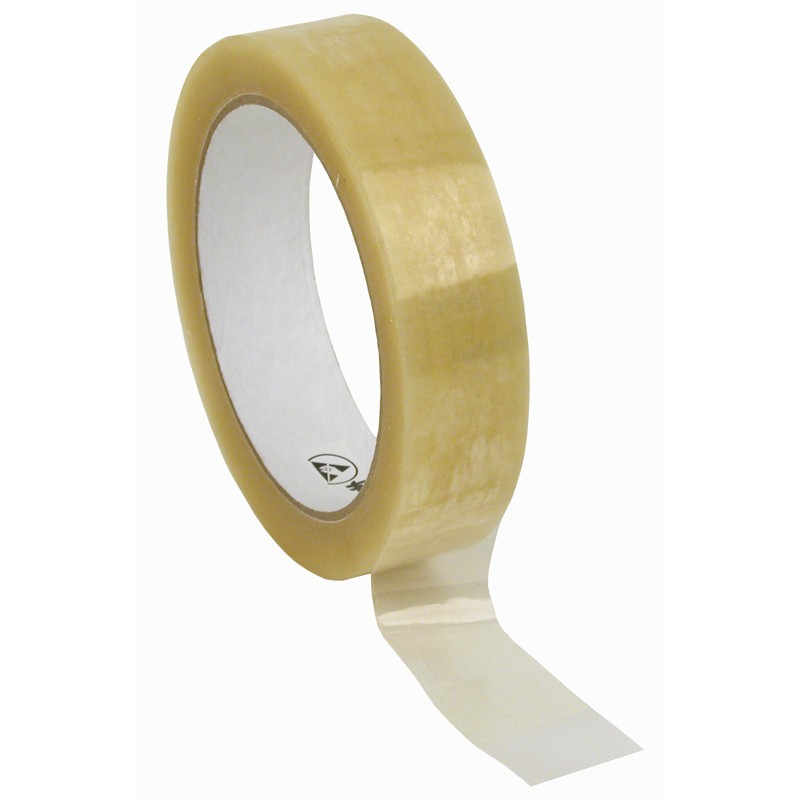 81225-TAPE, WESCORP, CLEAR, ESD, 1IN x 72YDS, 3IN PAPER CORE