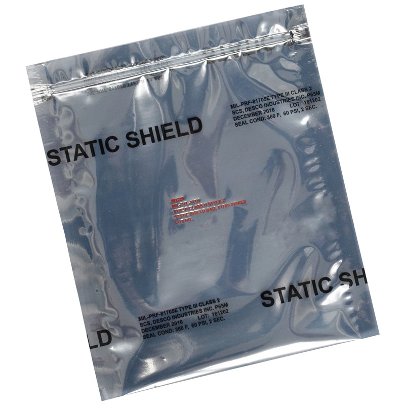817Z2418-STATIC SHIELD BAG, 81705 SERIES METAL-IN ZIP, 24x18, 100 EA