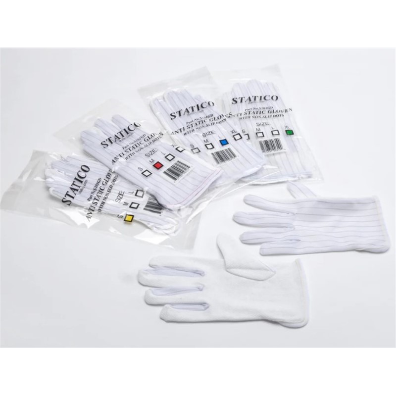 S101GD-S-GLOVES, ANTI STATIC WITH NON-SLIP DOTS, SMALL, PACK OF 10