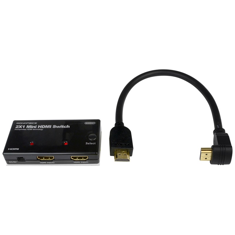 SRS-VSW-HDMI VIDEO SWITCH, WITH RIGHT ANGLE HDMI CABLE, FOR SCORPION