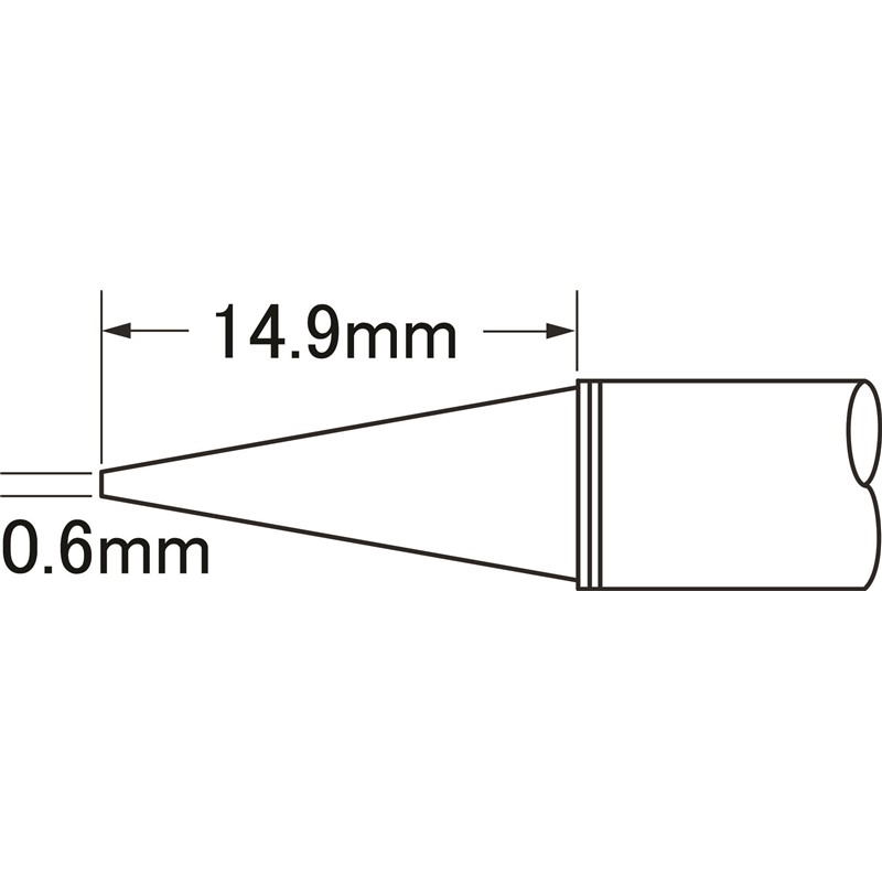 SFP-CNL06-コテ先　B型　0.6mm x 14.9mm　421℃