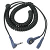 DUAL COIL CORD, 12', 7MM SNAPS, RIGHT ANGLE 3.5MM PLUG