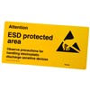 SIGN, EPA WARNING, ANTI-STATIC SELF-ADHESIVE, 300MM x 150MM