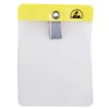 ESD BADGE HOLDER, CLIP-ON, VERTICAL, 68 MM x 93 MM