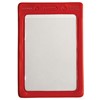 35032-HOLDER, BADGE, COLOR BORDERS, RED, 2-1/8INX3-3/8IN (IS)