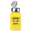 35249-ONE-TOUCH, HDPE DURASTATIC, YELLOW BOTTLE, GHS LABEL, ISOPROPANOL PRINTED, 6 OZ (180 ML)