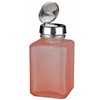 ONE-TOUCH, SS, SQUARE GLASS PINK FROSTED, 120ML