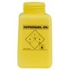 ボトルのみ、黄、静電気拡散性、高密度ポリエチレン、180cc、IPAと印字