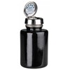 PURE-TOUCH, SS, ROUND 6OZ BLACK GLASS,