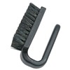 ESD BRUSH, CONDUCTIVE, CURVED HANDLE, BLACK  FIRM BRISTLES, 3 IN X 1-1/2 IN