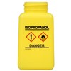 静電気拡散性、ボトルのみ、黄色、GHSマーク、「ISOPROPANOL」の表示、HDPE、180cc