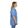 74303-SMOCK, CONVERTIBLE SLEEVE, SNAP CUFFS, BLUE, LARGE