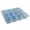 KITTING TRAY, STATIC DISSIPATIVE, 267MM x 222MM x 38MM, 12 COMPARTMENT