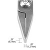 P545-PLIER, FLAT NOSE-SHORT SMOOTH JAW WIDE TIPS STANDARD