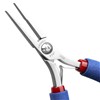 P741-PLIER, FLAT NOSE-LONG SMOOTH JAW STEP TIPS LONG 