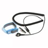 ADJUSTABLE WRIST STRAP, 1/8 (4MM) SNAP BLUE, WITH 12' COIL CORD + ALLIGATOR CLIP
