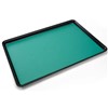 S1470-1624GN-RUBBER TRAY MAT, 2-LAYER GREEN/BLACK, 16" X 24" X 0.080", SMOOTH SURFACE