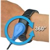 19905-WRIST STRAP, DUAL-WIRE, MAGSNAP 360, LARGE, 3.6 M CORD, BLUE, GRAY PLUG