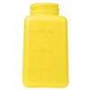 35277-ONE-TOUCH,YELLOW DURASTATIC SQ, HDPE, 6 OZ ACETONE PRINTED